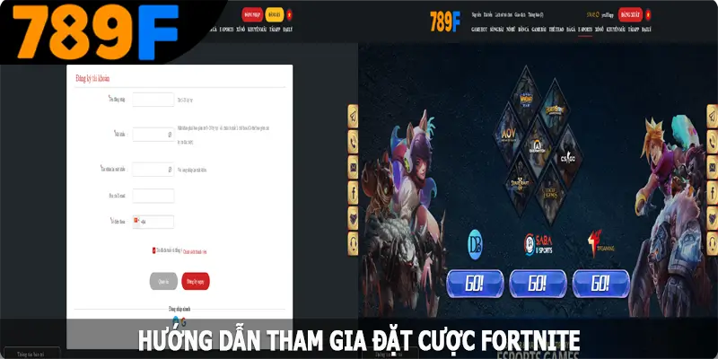 Hướng dẫn tham gia đặt cược Fortnite chi tiết tại nhà cái 789F