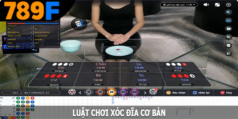 Luật chơi xóc đĩa cơ bản tại nhà cái 789F