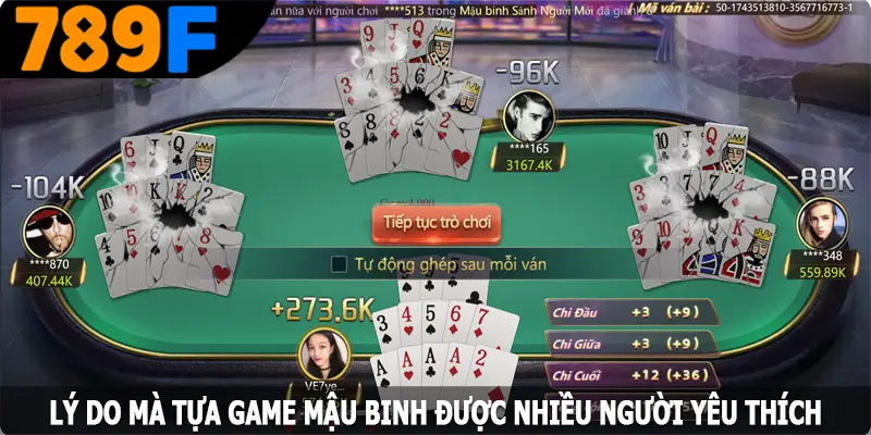 Lý do mà tựa game mậu binh được nhiều người yêu thích