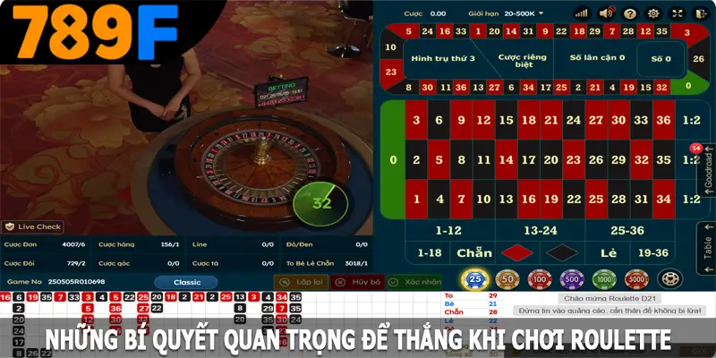 Những bí quyết quan trọng để thắng khi chơi Roulette